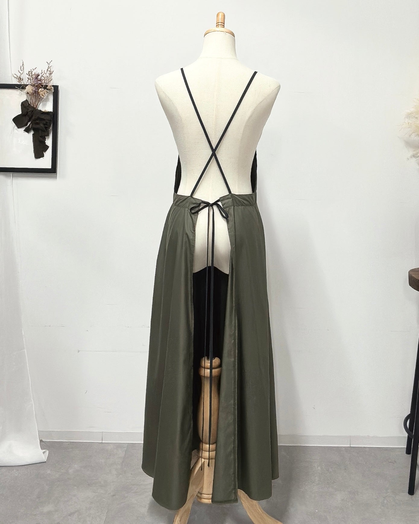 キャミソールエプロンドレス khaki