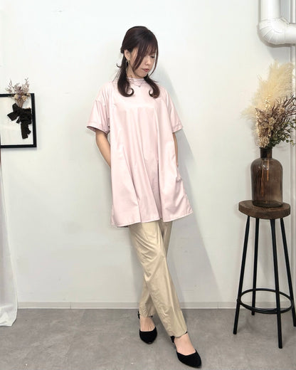 チュニックエプロンドレス dusty pink