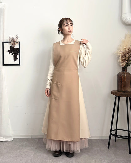 オーラエプロンドレス moca brown