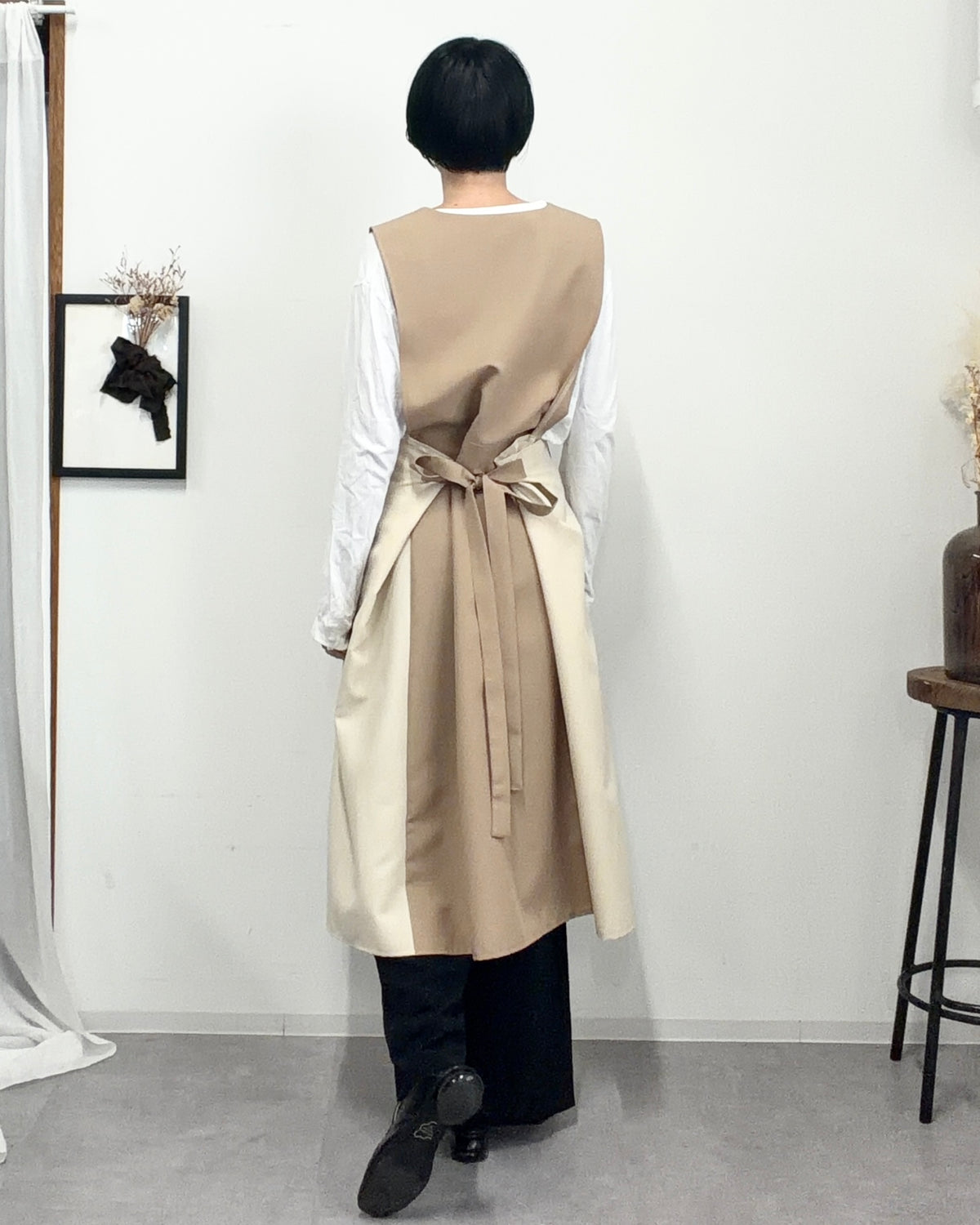 オーラエプロンドレス moca brown