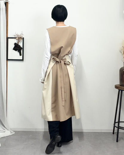 オーラエプロンドレス moca brown