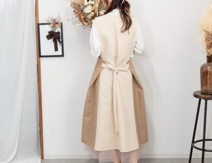 オーラエプロンドレス vanilla beige
