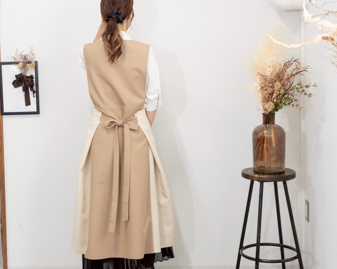 オーラエプロンドレス moca brown