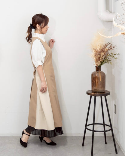 オーラエプロンドレス moca brown