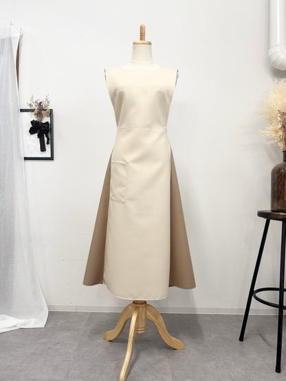 オーラエプロンドレス vanilla beige