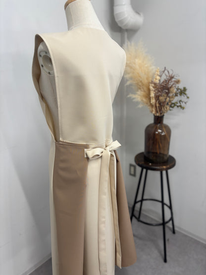 オーラエプロンドレス vanilla beige