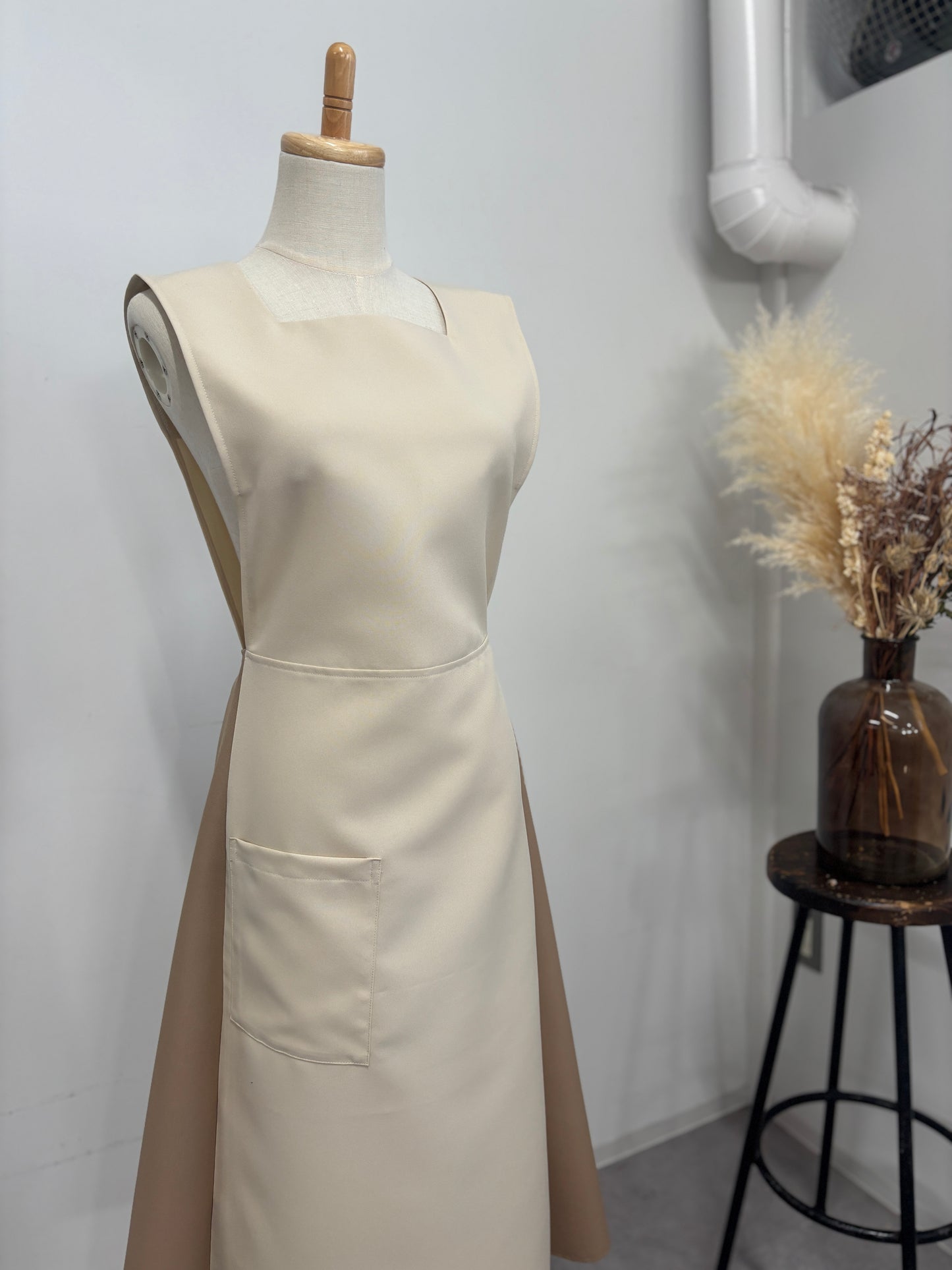 オーラエプロンドレス vanilla beige
