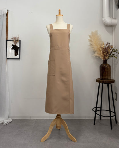 アジャストエプロンドレス moca brown