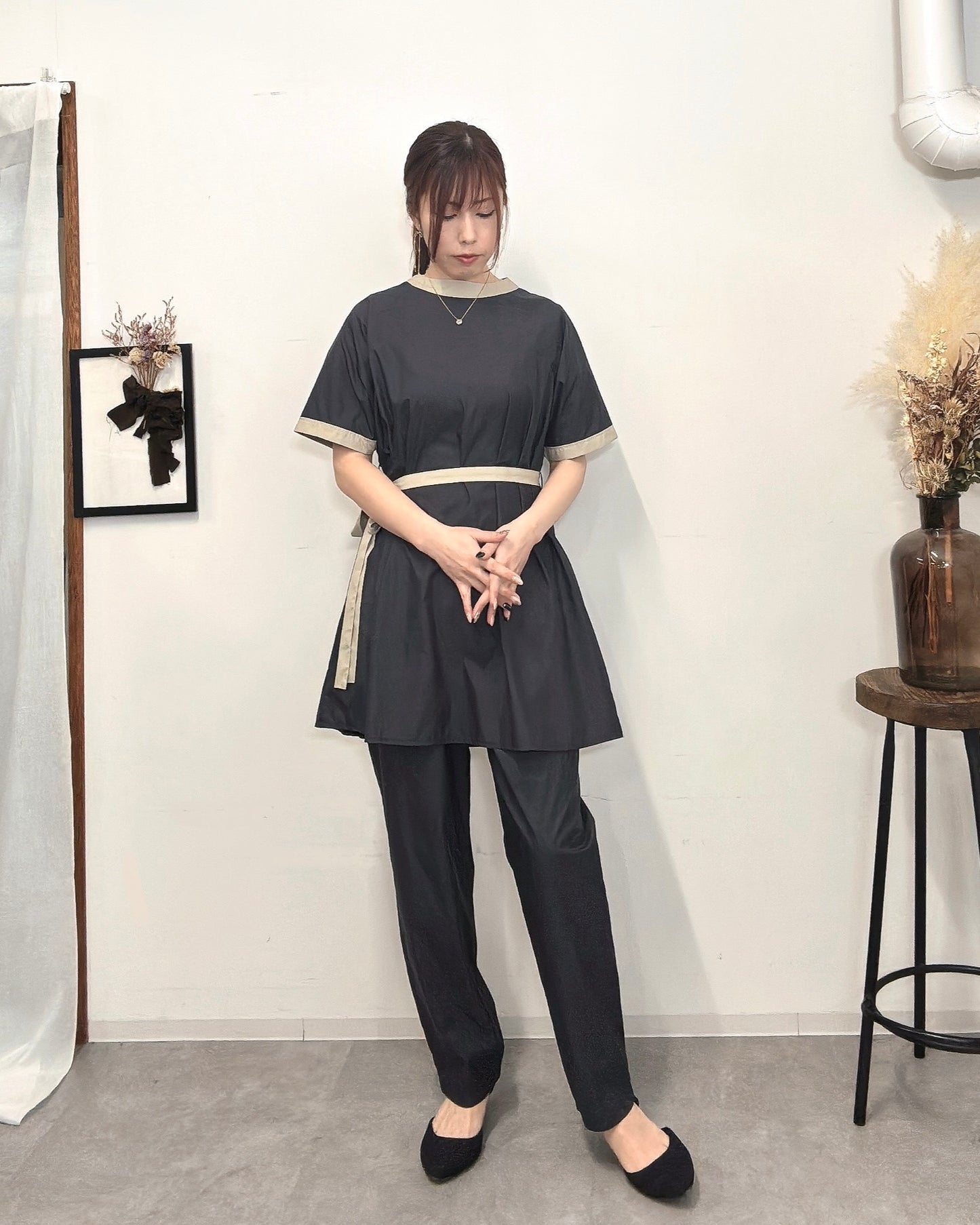 テーパードパンツ beige / khaki / black