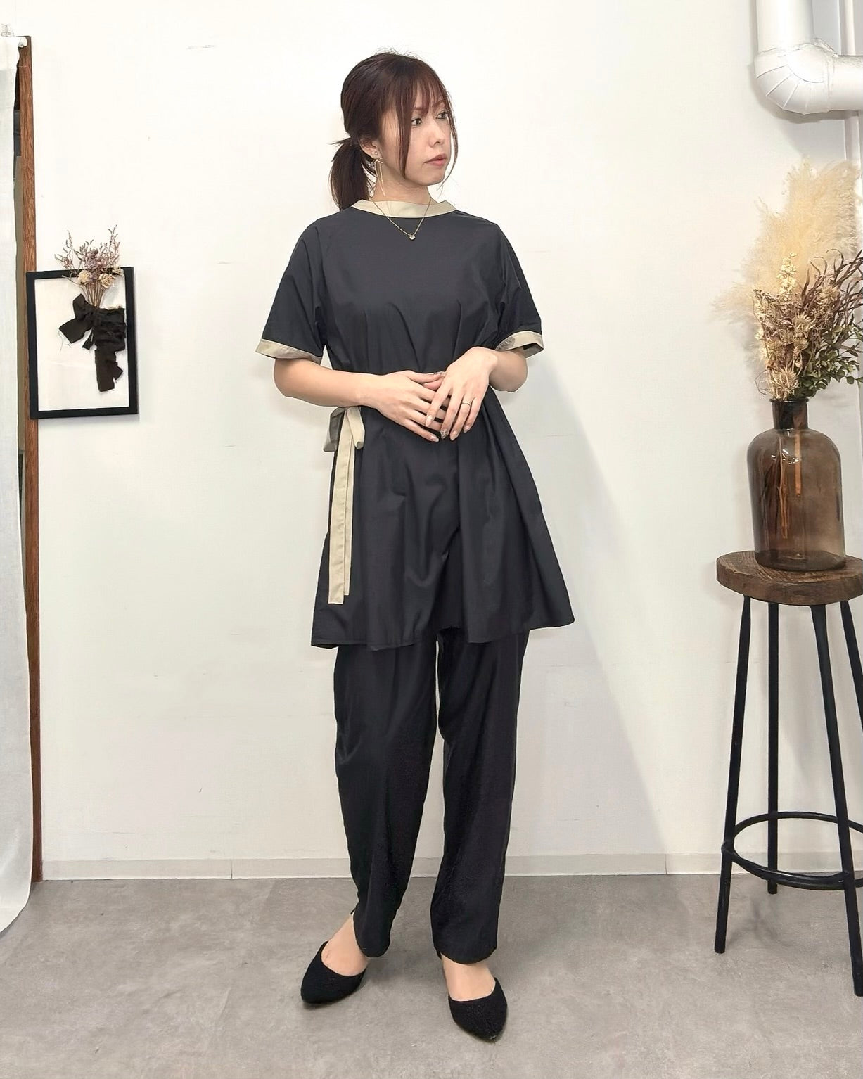 テーパードパンツ beige / khaki / black