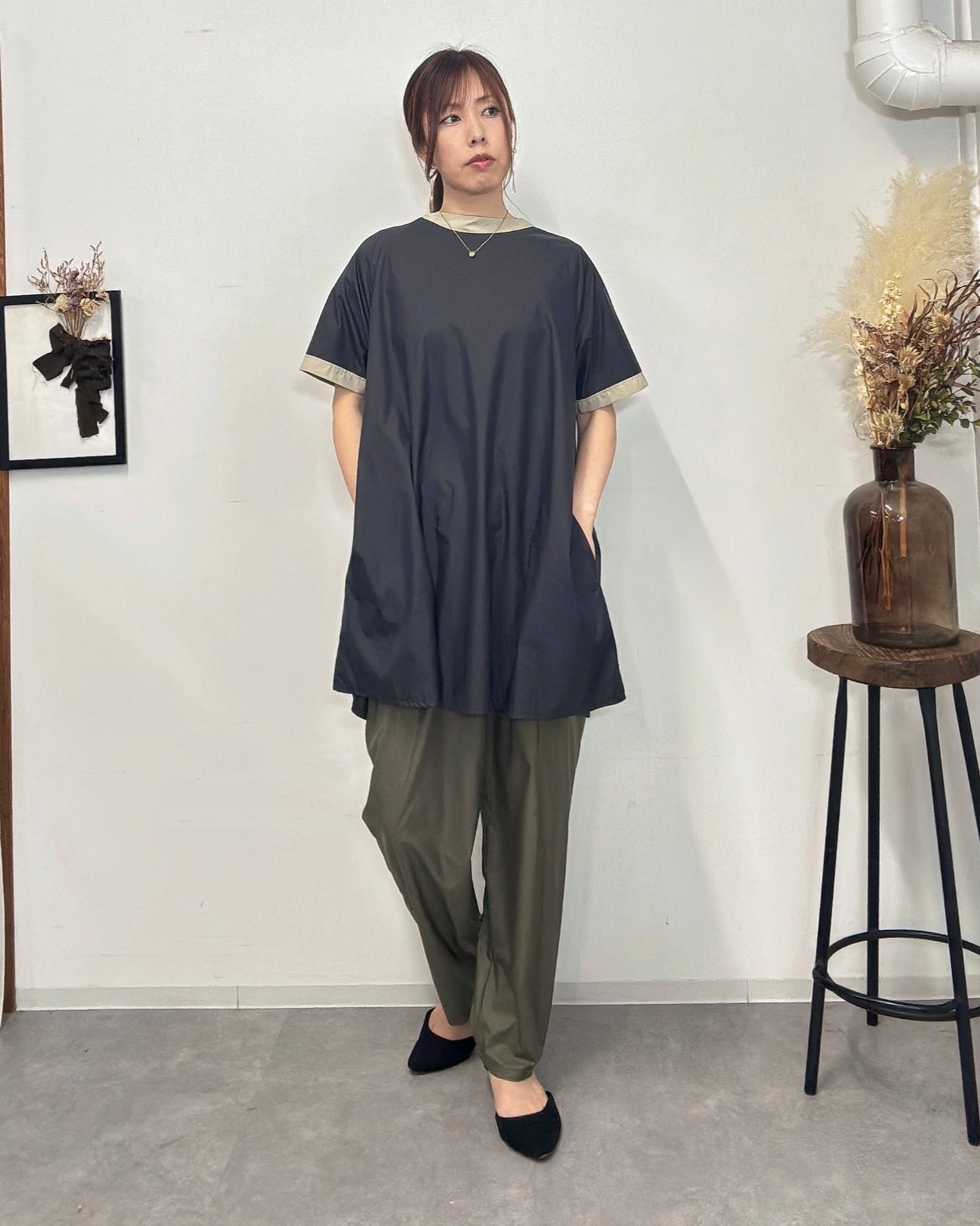 テーパードパンツ beige / khaki / black