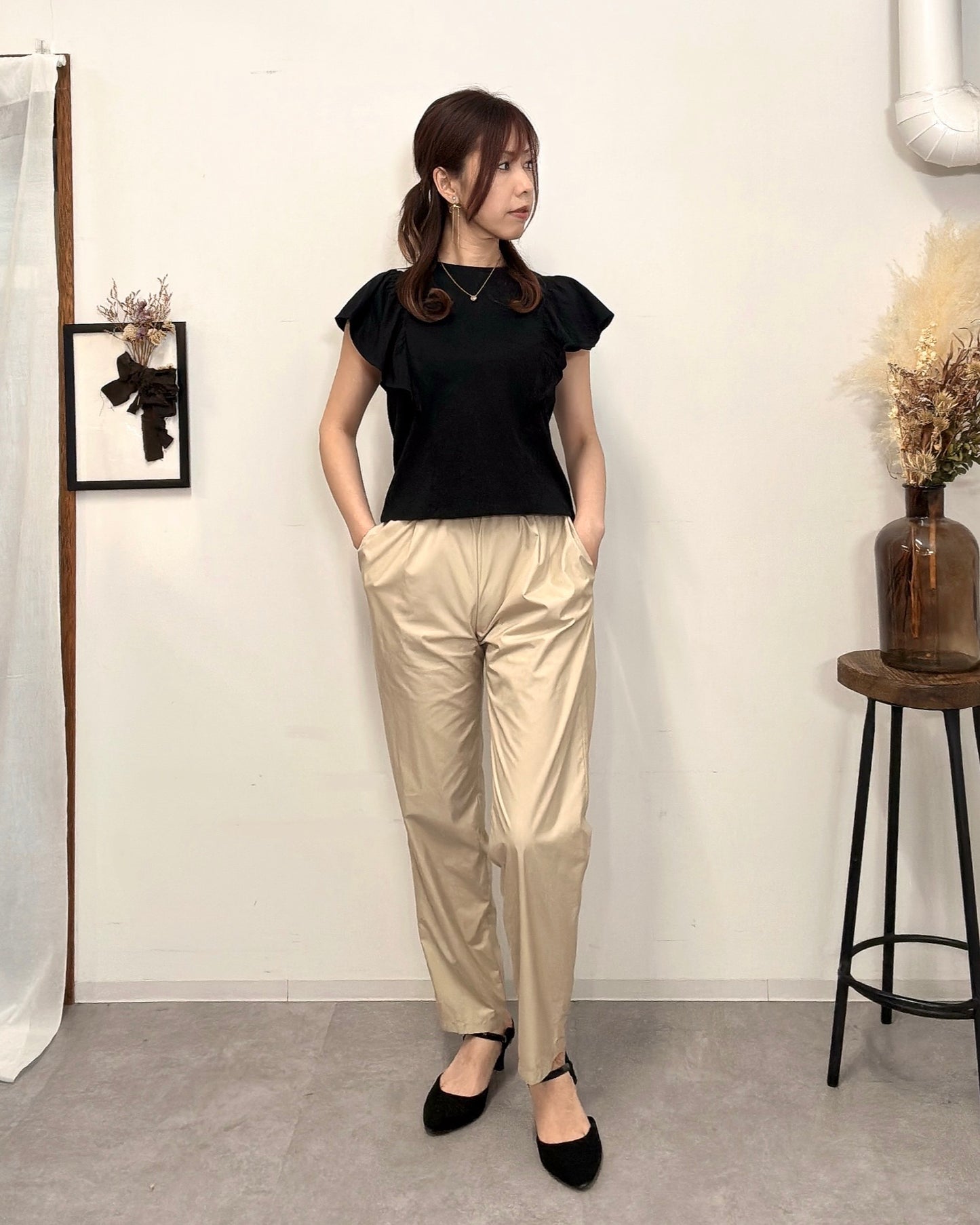 テーパードパンツ beige / khaki / black