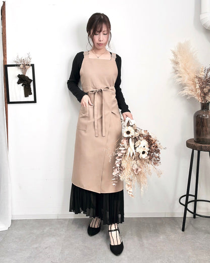 アジャストエプロンドレス moca brown